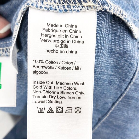 ✅ J. Crew Button Back Chambray Shift Dress AW338 XXS - Picture 6 of 8
